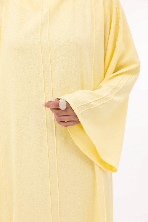 Robe Marya en lin jaune