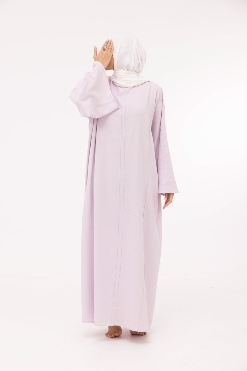 Robe Marya en lin lilas