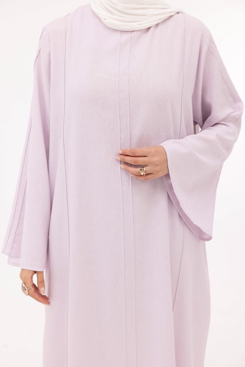 Robe Marya en lin lilas