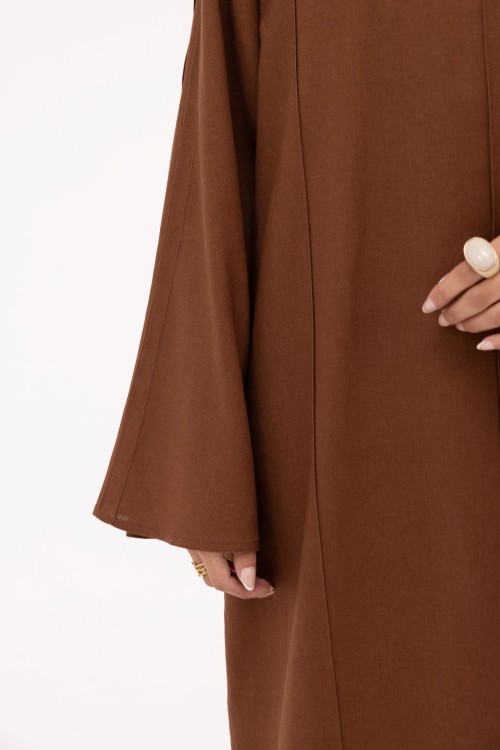 Robe Marya en lin marron