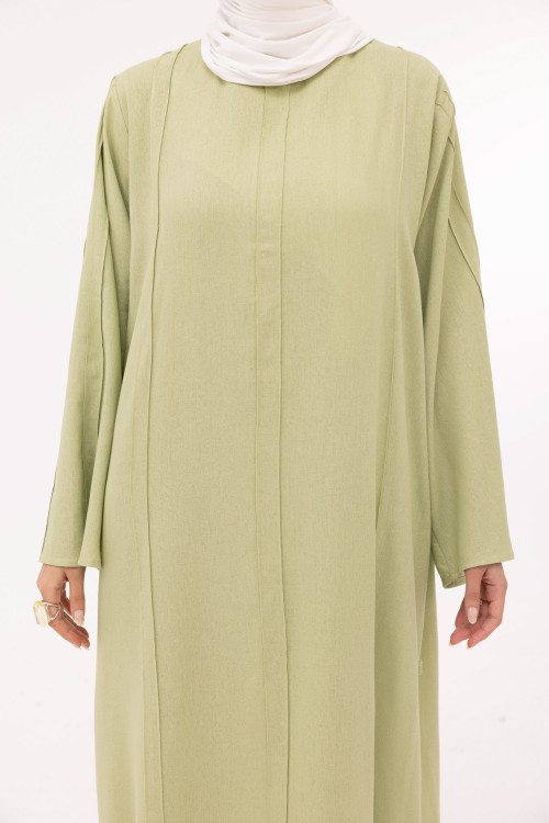 Robe Marya en lin vert