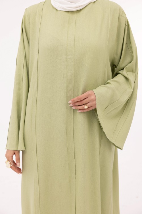 Robe Marya en lin vert