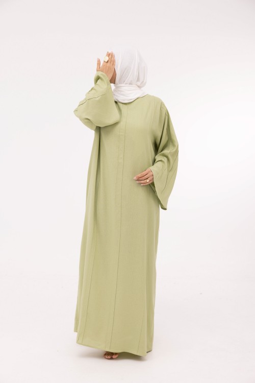Robe Marya en lin vert