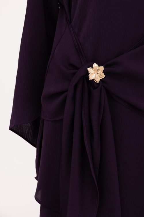 Ensemble Cataleya aubergine