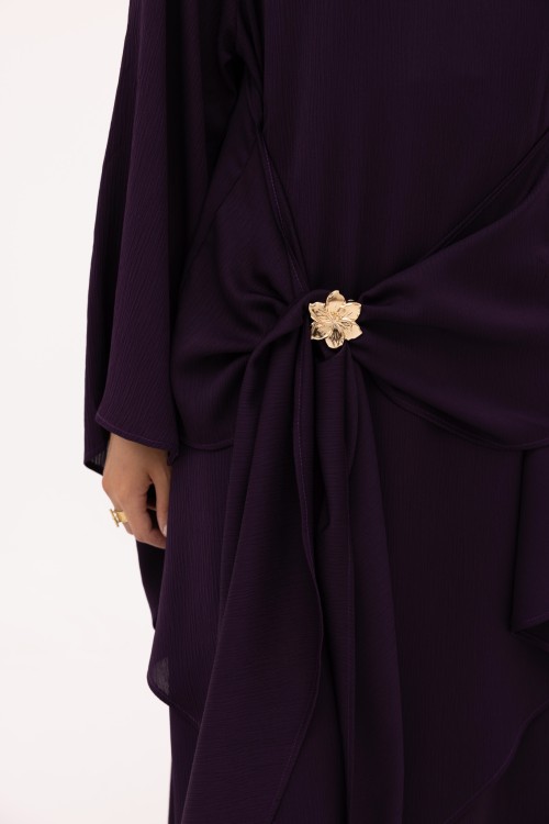 Ensemble Cataleya aubergine