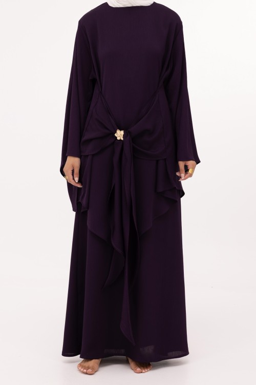Ensemble Cataleya aubergine