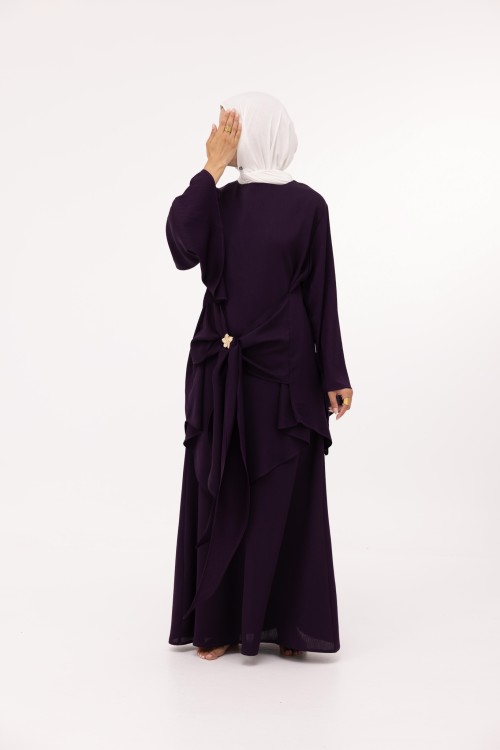 Ensemble Cataleya aubergine