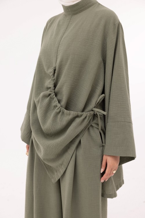 Ensemble Eleana en lin olive