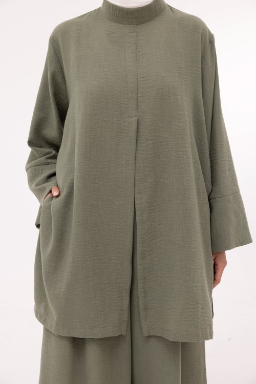 Ensemble Eleana en lin olive