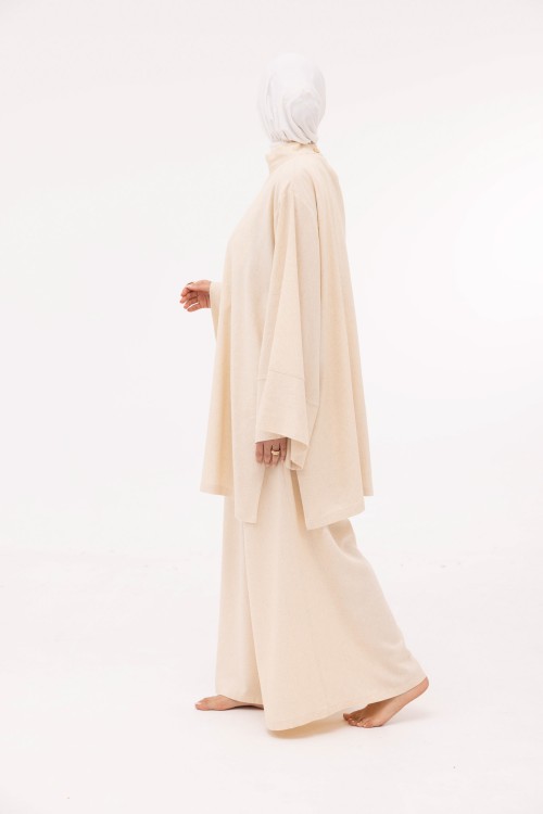 Ensemble Eleana en lin beige chiné