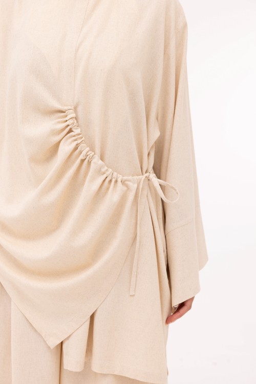 Ensemble Eleana en lin beige chiné