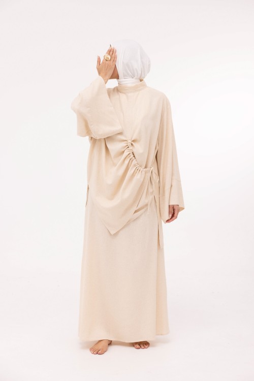 Ensemble Eleana en lin beige chiné