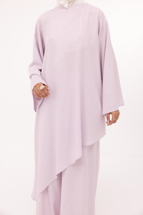 Ensemble Maeva en lin lilas