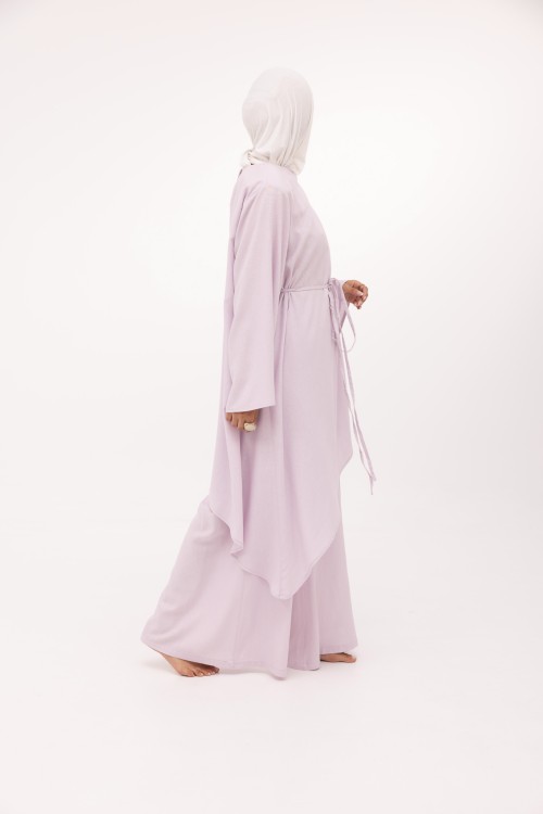 Ensemble Maeva en lin lilas
