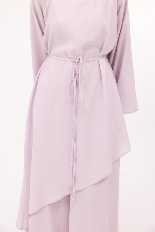 Ensemble Maeva en lin lilas
