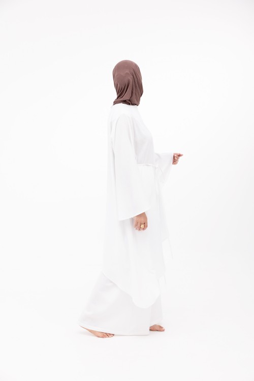 Ensemble Maeva en lin blanc