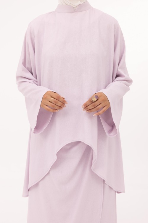 Ensemble Fanny en lin lilas