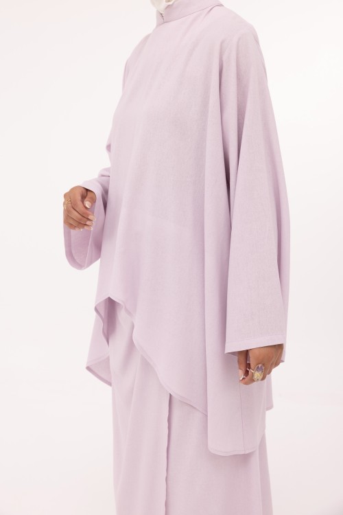 Ensemble Fanny en lin lilas