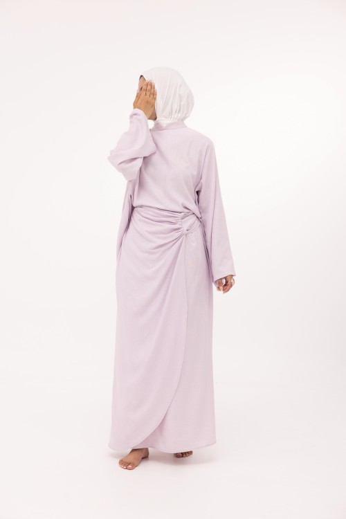 Ensemble Fanny en lin lilas