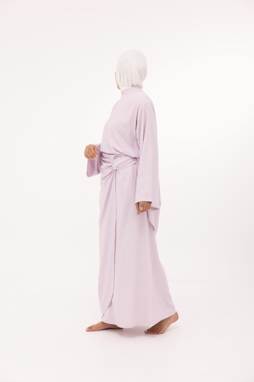 Ensemble Fanny en lin lilas