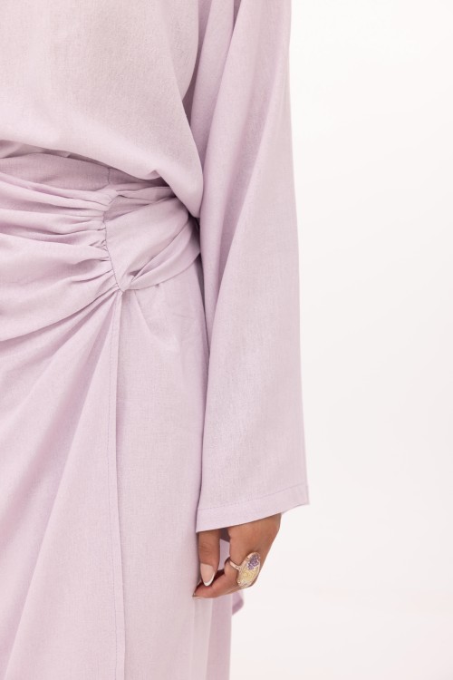 Ensemble Fanny en lin lilas