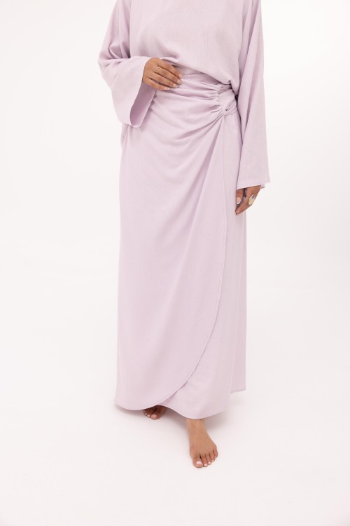 Ensemble Fanny en lin lilas
