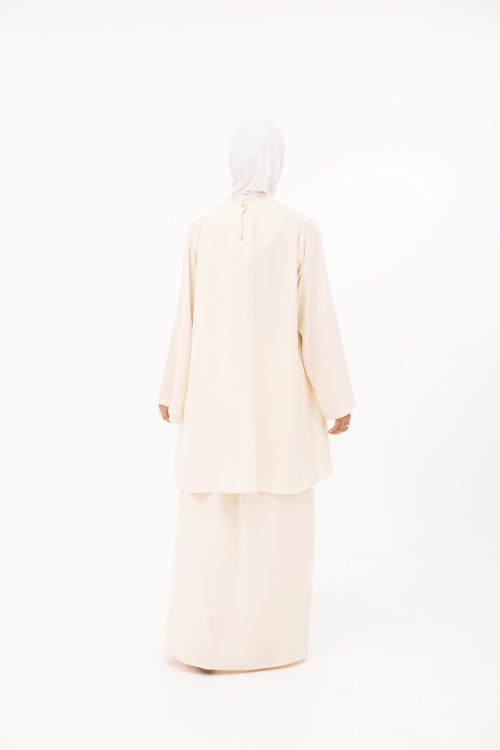 Ensemble Fanny en lin crème