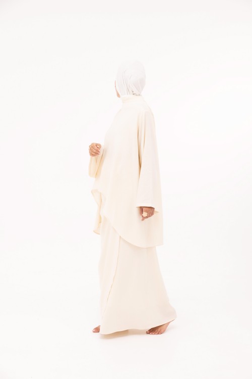 Ensemble Fanny en lin crème