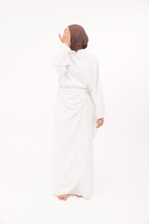 Ensemble Fanny en lin blanc