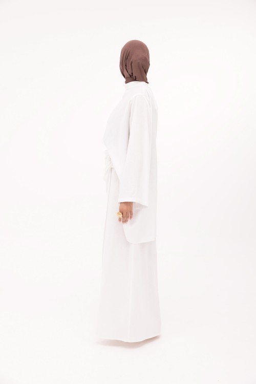 Ensemble Fanny en lin blanc