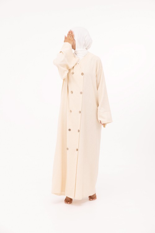 Robe Jessy en lin beige chiné