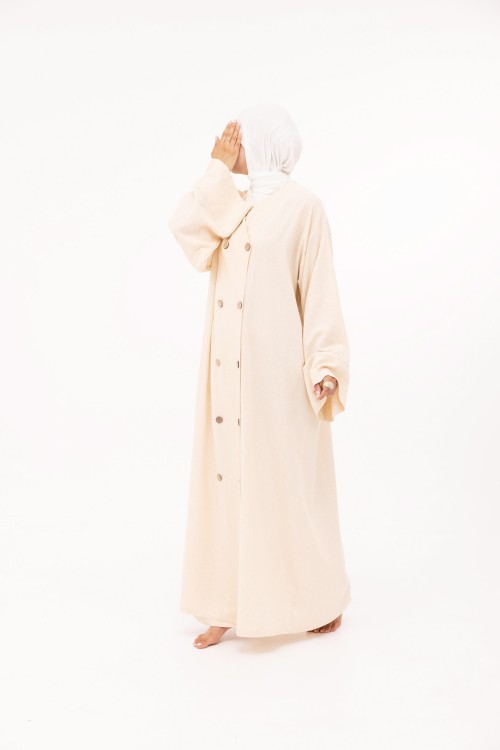 Robe Jessy en lin beige chiné