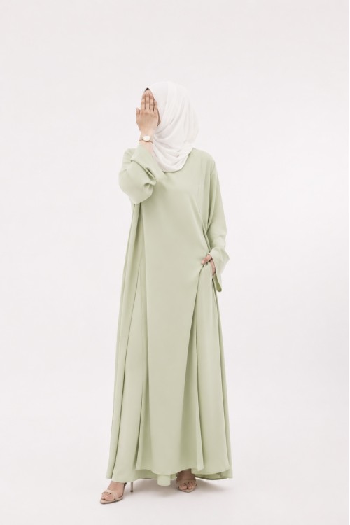 Ensemble Lumita vert amande