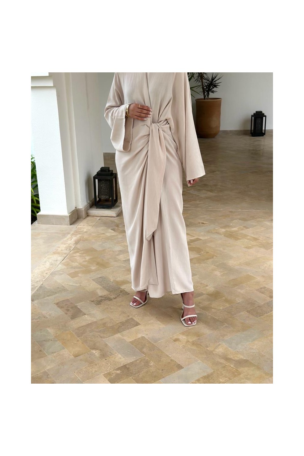 Robe en lin Gabriela Beige