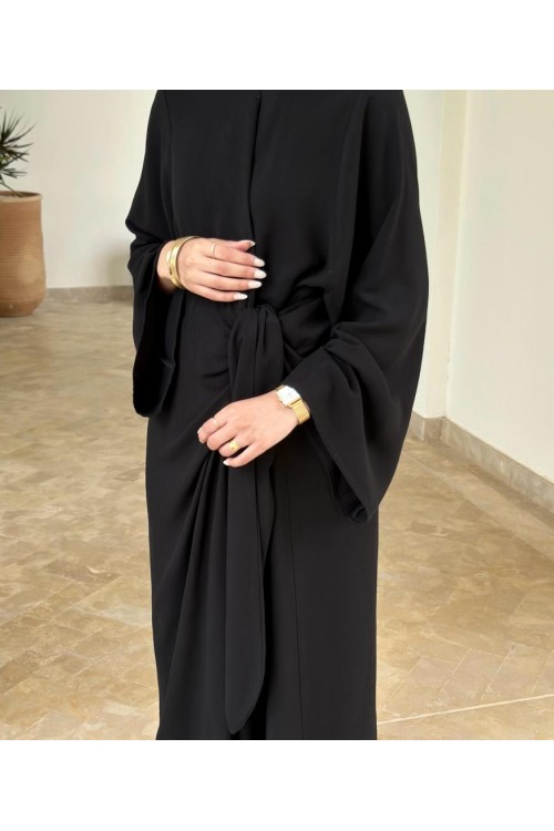 Robe en lin Gabriela Noire 