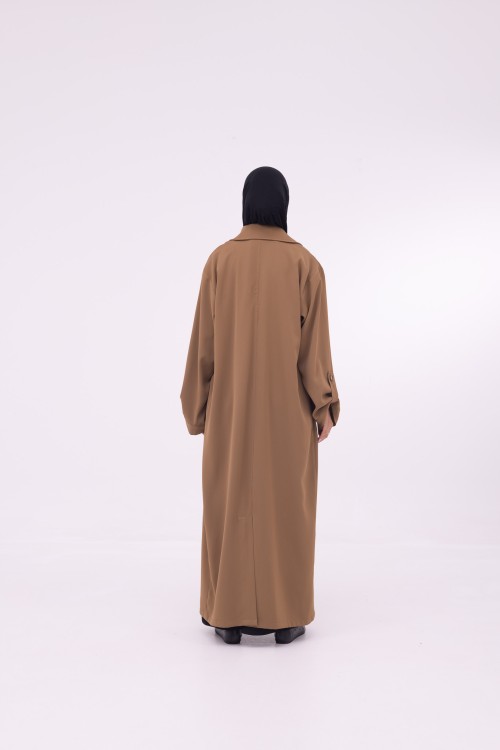 Veste longue Tal Noisette