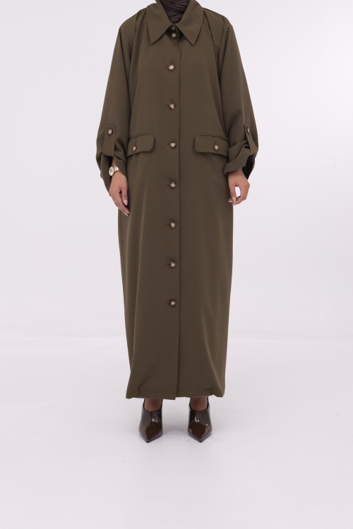 Veste longue Tal Olive