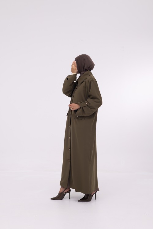 Veste longue Tal Olive