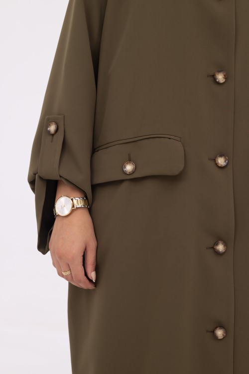 Veste longue Tal Olive