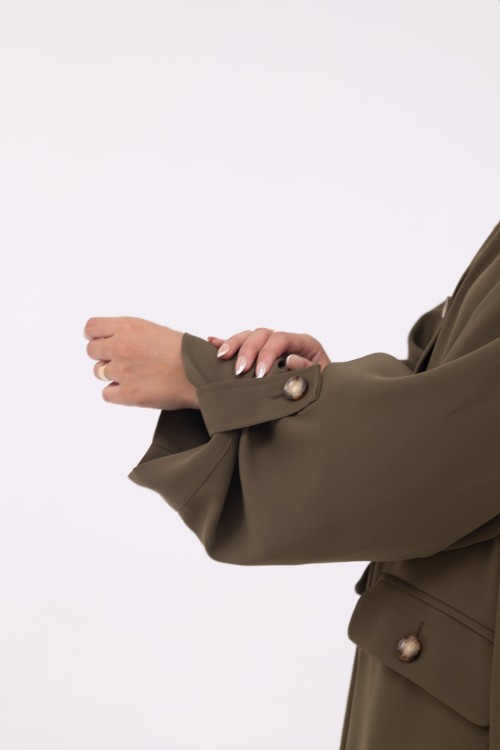 Veste longue Tal Olive