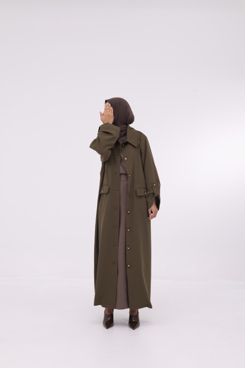 Veste longue Tal Olive
