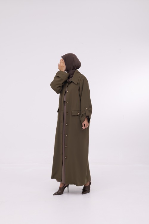 Veste longue Tal Olive