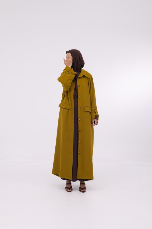 Veste longue Tal Moutarde