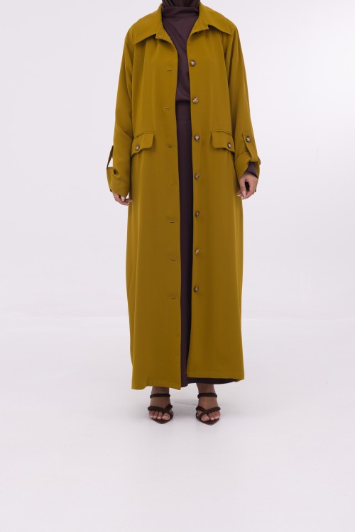 Veste longue Tal Moutarde
