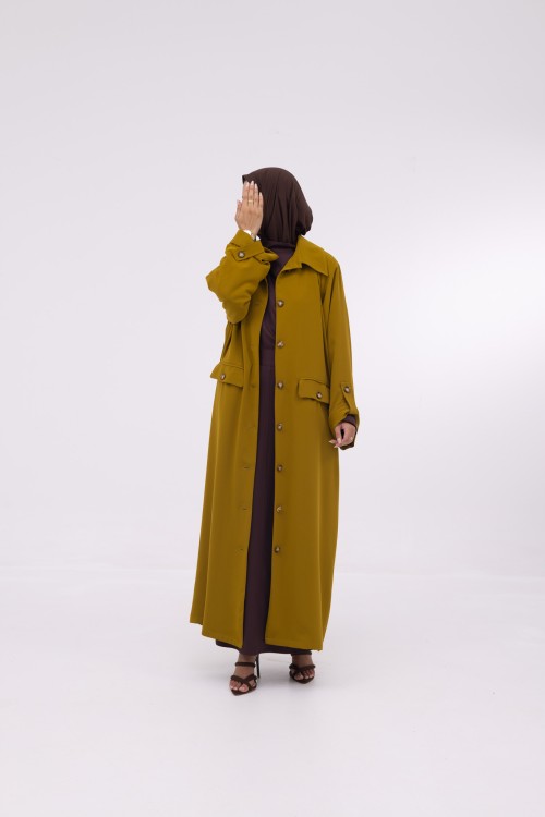 Veste longue Tal Moutarde
