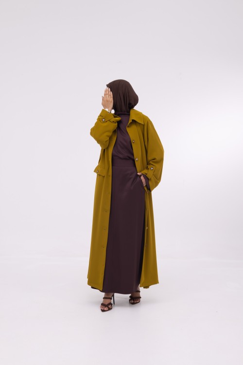 Veste longue Tal Moutarde