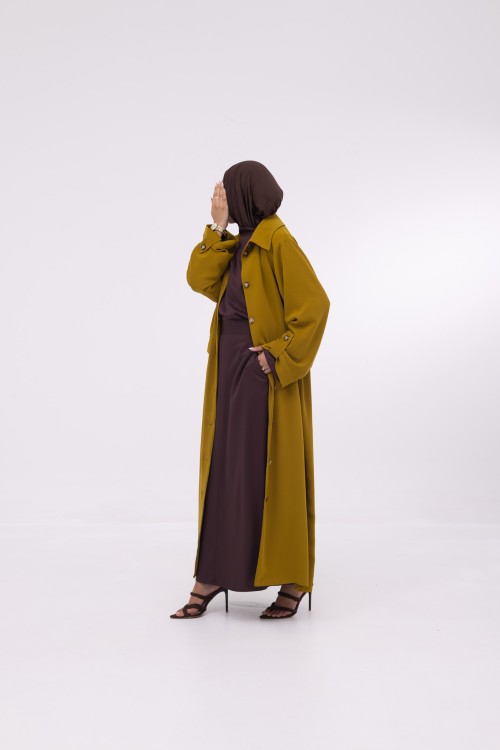 Veste longue Tal Moutarde