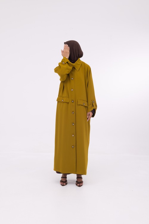 Veste longue Tal Moutarde
