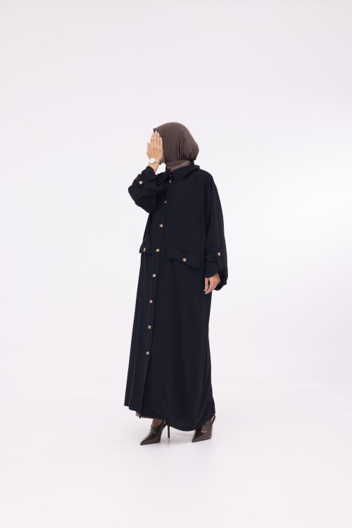 Veste longue Tal Noir