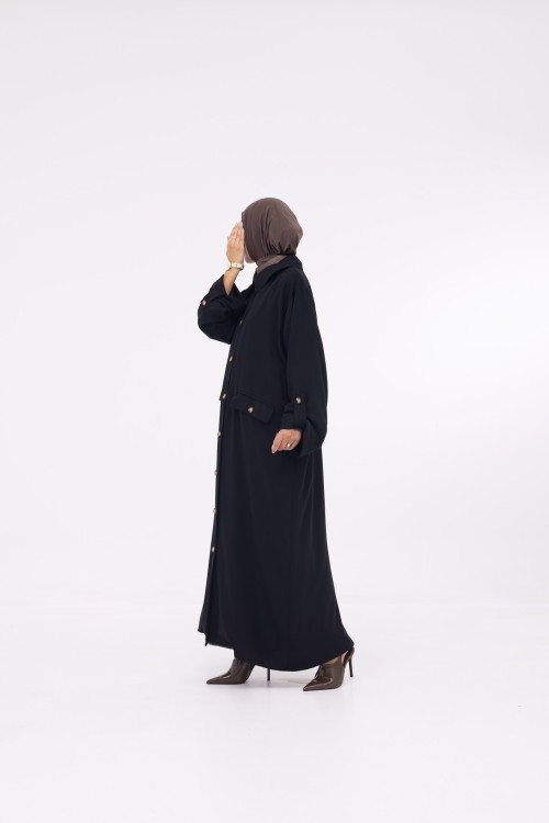 Veste longue Tal Noir